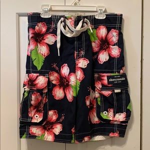 Boys Large Abercrombie Swim Trunks